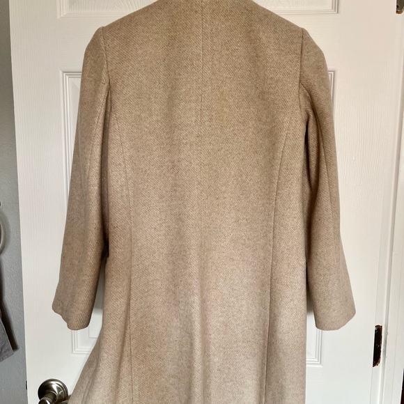 Mango wool polyester beige coat. Size US XXS. - Picture 4 of 10